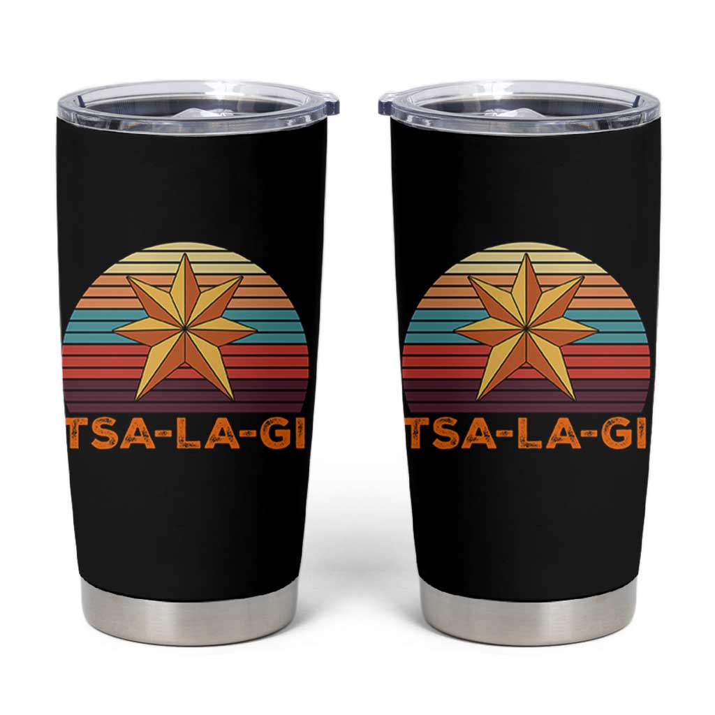 Tsalagi Seven Pointed Star Tumbler Cup Cherokee Native American Heritage