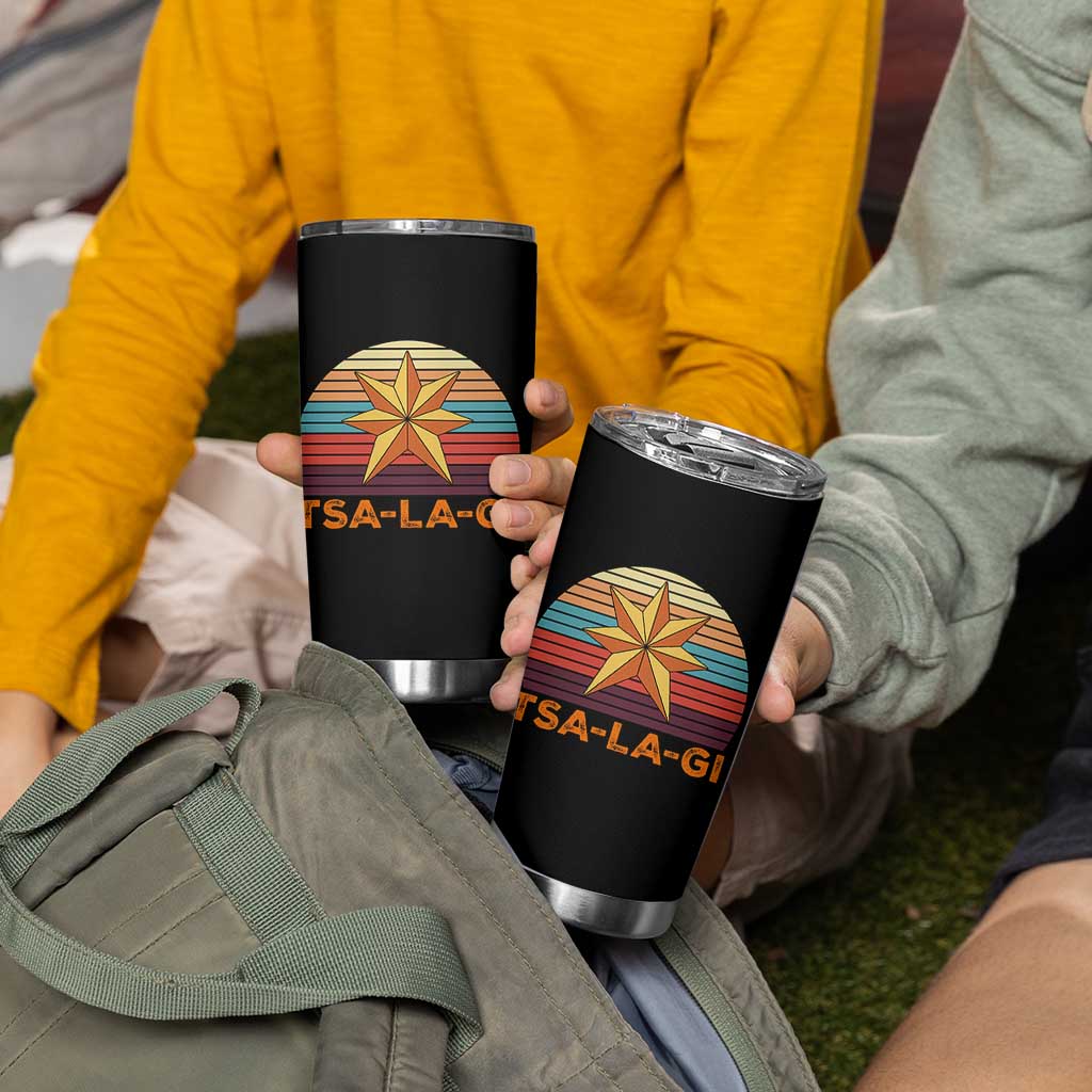 Tsalagi Seven Pointed Star Tumbler Cup Cherokee Native American Heritage
