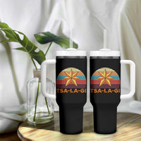 Tsalagi Seven Pointed Star Tumbler With Handle Cherokee Native American Heritage