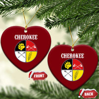 Cherokee Cultural Pride Ceramic Ornament Native American Medicine Wheel Art