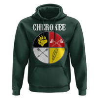 Cherokee Cultural Pride Hoodie Native American Medicine Wheel Art