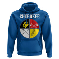 Cherokee Cultural Pride Hoodie Native American Medicine Wheel Art