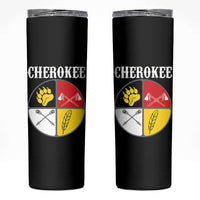 Cherokee Cultural Pride Skinny Tumbler Native American Medicine Wheel Art