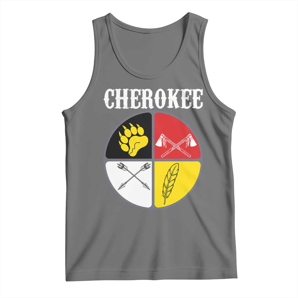 Cherokee Cultural Pride Tank Top Native American Medicine Wheel Art