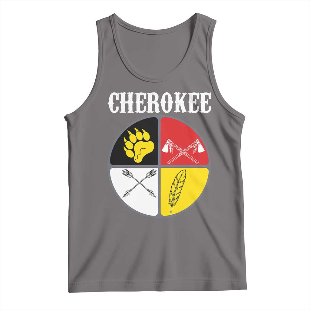 Cherokee Cultural Pride Tank Top Native American Medicine Wheel Art