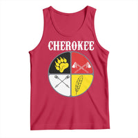 Cherokee Cultural Pride Tank Top Native American Medicine Wheel Art