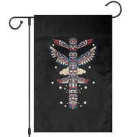 Native American Totem Pole Garden Flag Pacific Northwest Indigenous Tribal