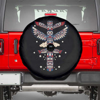 Native American Totem Pole Spare Tire Cover Pacific Northwest Indigenous Tribal
