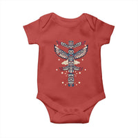 Native American Totem Pole Baby Onesie Pacific Northwest Indigenous Tribal