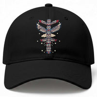 Native American Totem Pole Baseball Cap Pacific Northwest Indigenous Tribal