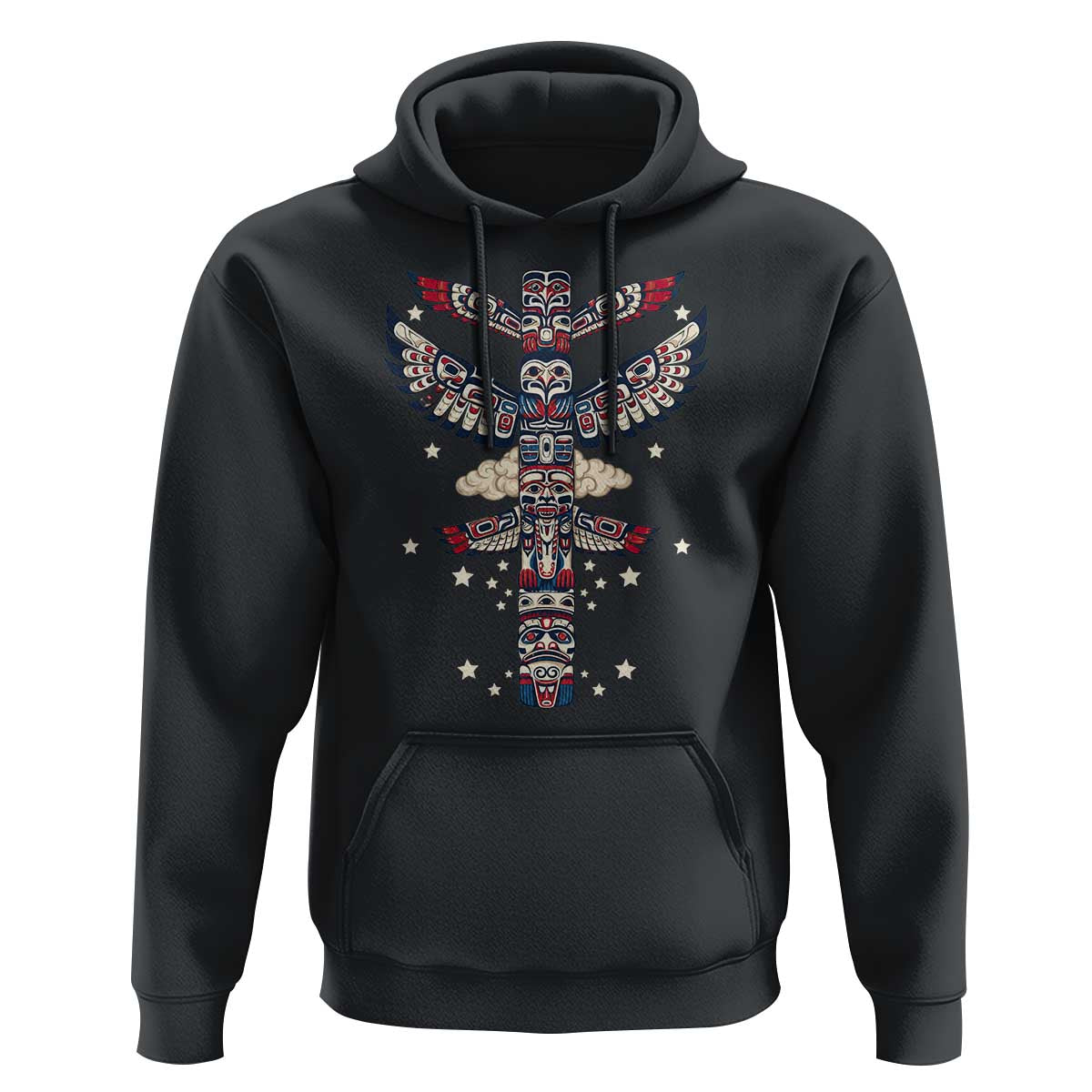 Native American Totem Pole Hoodie Pacific Northwest Indigenous Tribal