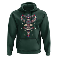 Native American Totem Pole Hoodie Pacific Northwest Indigenous Tribal