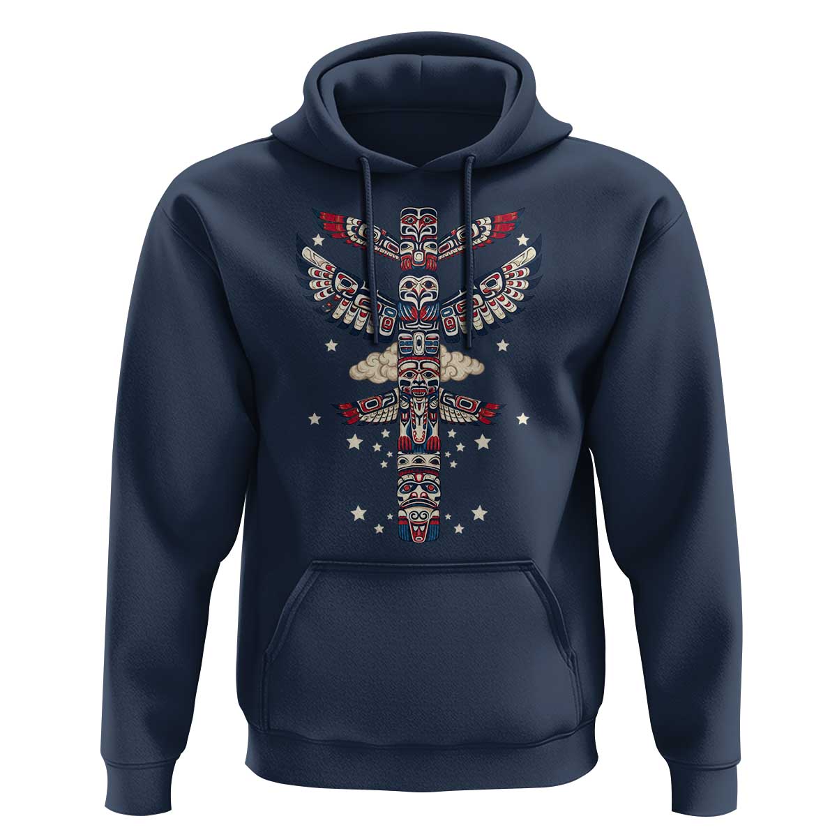 Native American Totem Pole Hoodie Pacific Northwest Indigenous Tribal