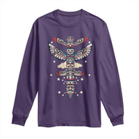 Native American Totem Pole Long Sleeve Shirt Pacific Northwest Indigenous Tribal