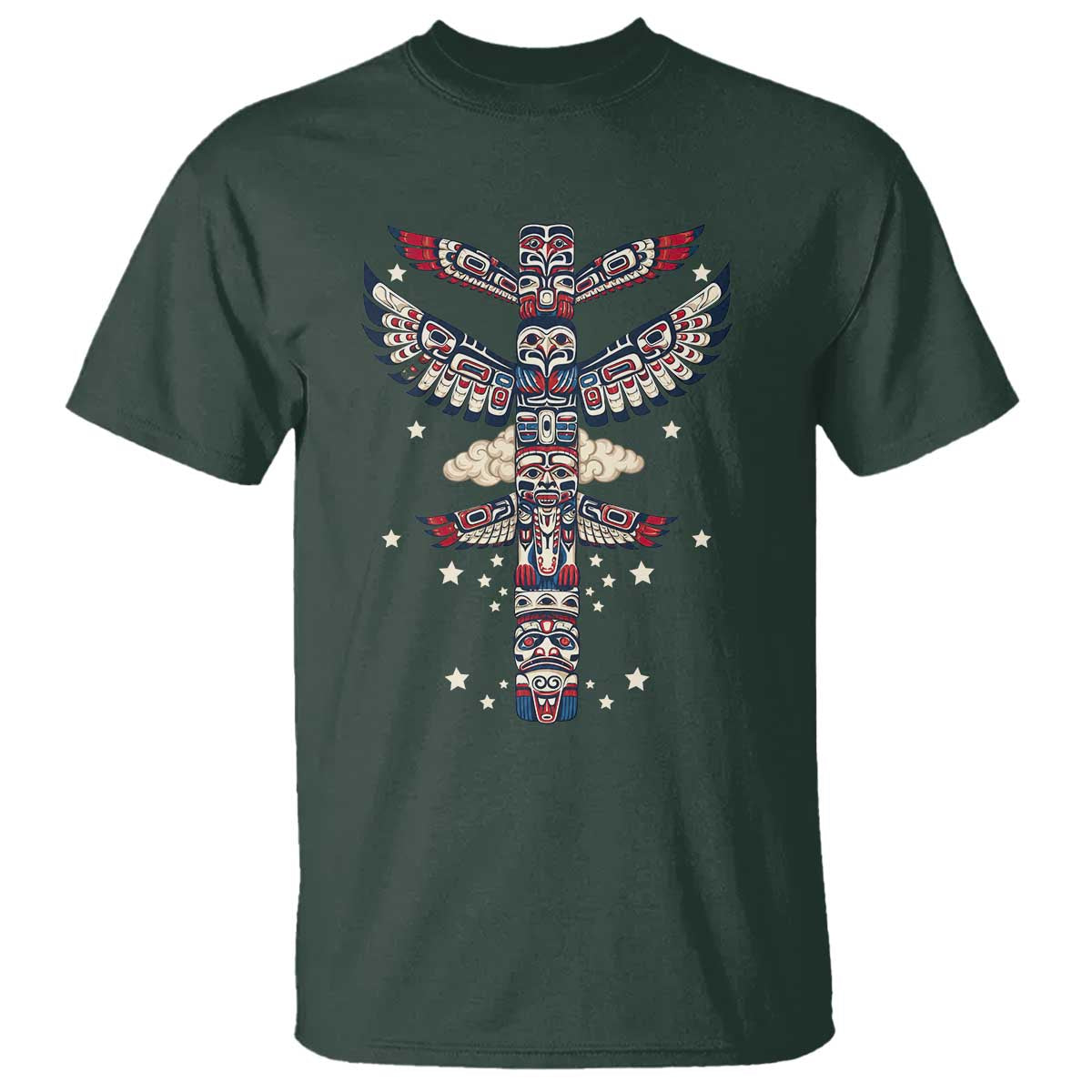 Native American Totem Pole T Shirt Pacific Northwest Indigenous Tribal