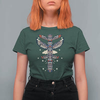 Native American Totem Pole T Shirt For Women Pacific Northwest Indigenous Tribal
