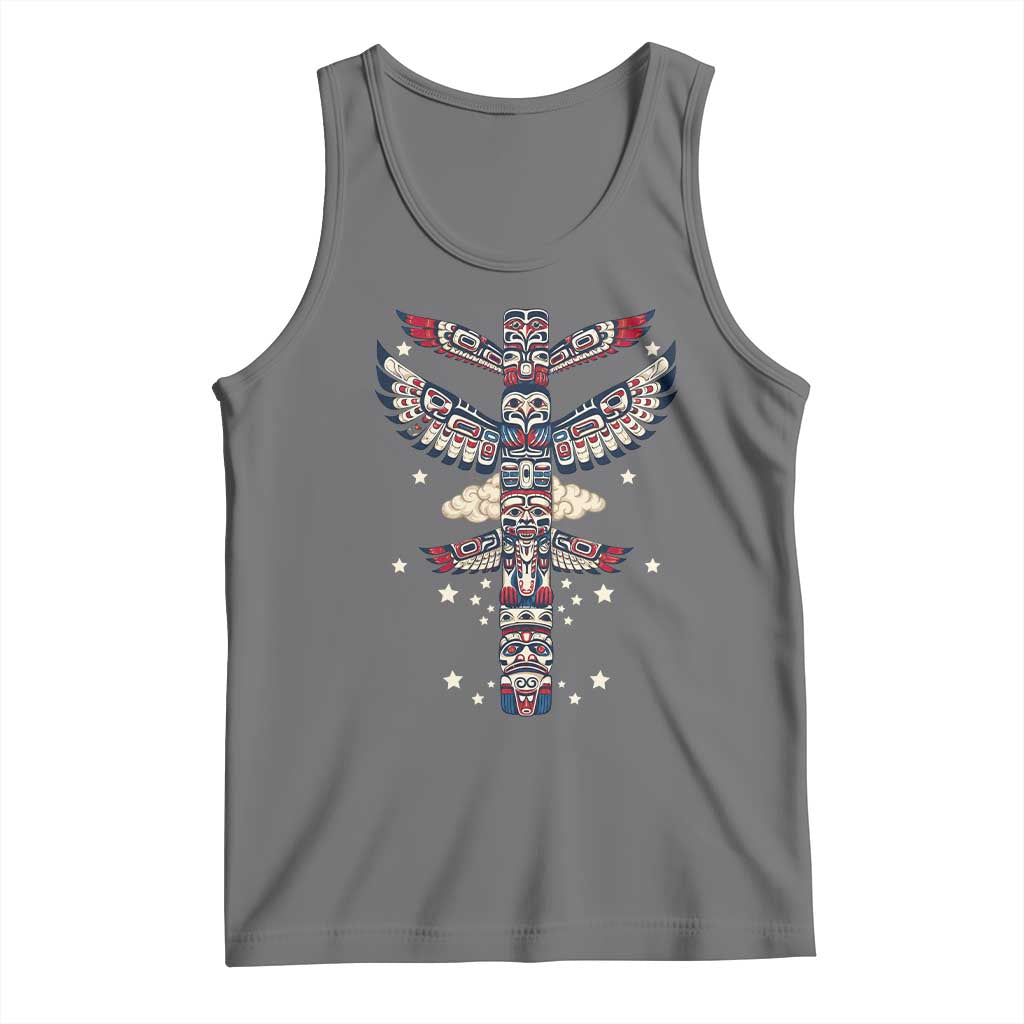 Native American Totem Pole Tank Top Pacific Northwest Indigenous Tribal