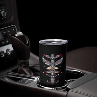 Native American Totem Pole Tumbler Cup Pacific Northwest Indigenous Tribal