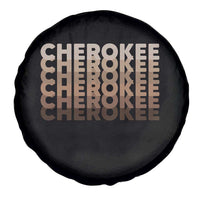 Vintage Cherokee Native Pride Stacked Typography Spare Tire Cover