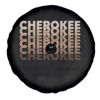 Vintage Cherokee Native Pride Stacked Typography Spare Tire Cover