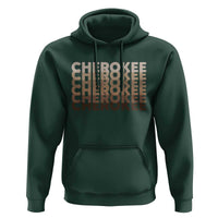 Vintage Cherokee Native Pride Stacked Typography Hoodie