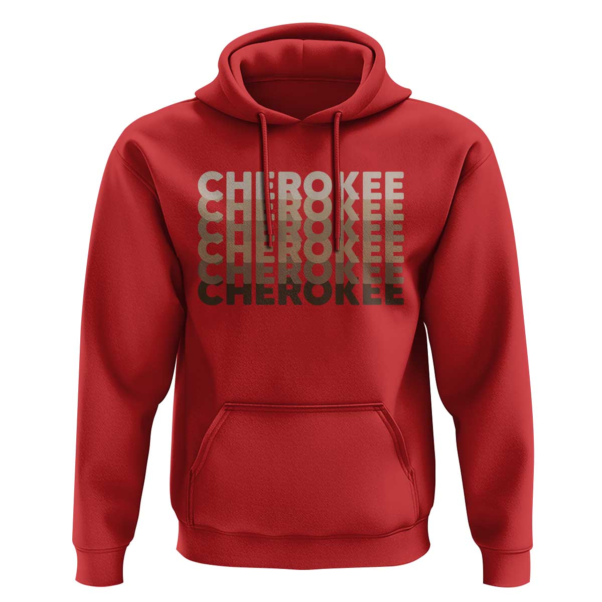 Vintage Cherokee Native Pride Stacked Typography Hoodie