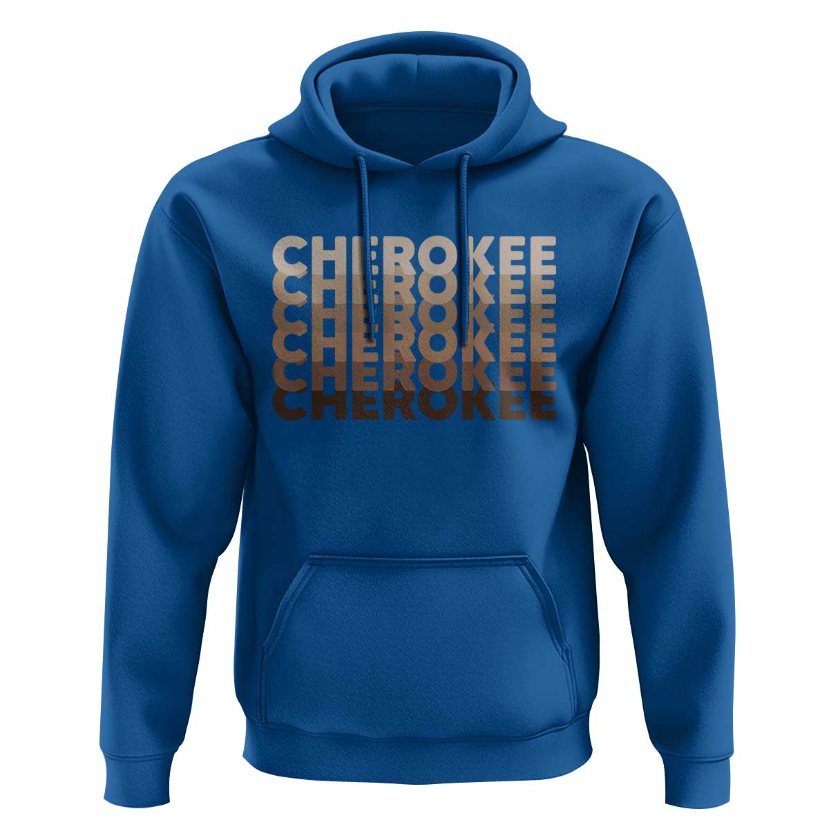 Vintage Cherokee Native Pride Stacked Typography Hoodie