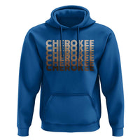 Vintage Cherokee Native Pride Stacked Typography Hoodie