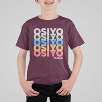 Osiyo Tsalagi Cherokee Native American Pride T Shirt For Kid Retro Stacked Typography
