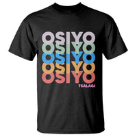 Osiyo Tsalagi Cherokee Native American Pride T Shirt Retro Stacked Typography