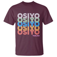 Osiyo Tsalagi Cherokee Native American Pride T Shirt Retro Stacked Typography