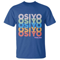 Osiyo Tsalagi Cherokee Native American Pride T Shirt Retro Stacked Typography