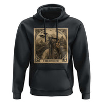 Cherokee Pride Strength Hoodie Native American Vintage Postage Stamp Graphic