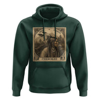 Cherokee Pride Strength Hoodie Native American Vintage Postage Stamp Graphic