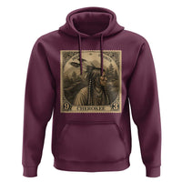 Cherokee Pride Strength Hoodie Native American Vintage Postage Stamp Graphic