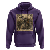 Cherokee Pride Strength Hoodie Native American Vintage Postage Stamp Graphic