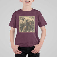Cherokee Pride Strength T Shirt For Kid Native American Vintage Postage Stamp Graphic