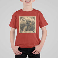 Cherokee Pride Strength T Shirt For Kid Native American Vintage Postage Stamp Graphic