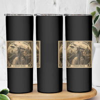 Cherokee Pride Strength Skinny Tumbler Native American Vintage Postage Stamp Graphic