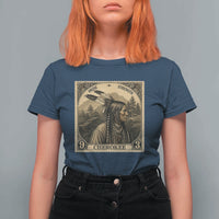 Cherokee Pride Strength T Shirt For Women Native American Vintage Postage Stamp Graphic