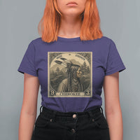 Cherokee Pride Strength T Shirt For Women Native American Vintage Postage Stamp Graphic