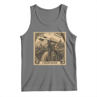 Cherokee Pride Strength Tank Top Native American Vintage Postage Stamp Graphic