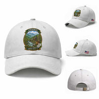 Vintage Great Smoky Mountains Baseball Cap Cherokee North Carolina Landscape