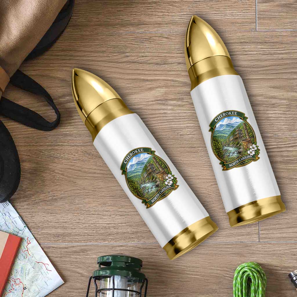 Vintage Great Smoky Mountains Bullet Tumbler Cherokee North Carolina Landscape