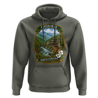 Vintage Great Smoky Mountains Hoodie Cherokee North Carolina Landscape