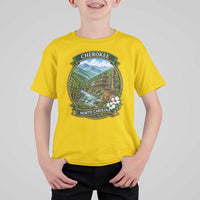Vintage Great Smoky Mountains T Shirt For Kid Cherokee North Carolina Landscape