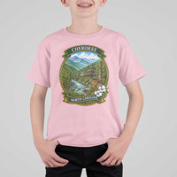 Vintage Great Smoky Mountains T Shirt For Kid Cherokee North Carolina Landscape