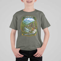 Vintage Great Smoky Mountains T Shirt For Kid Cherokee North Carolina Landscape