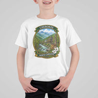 Vintage Great Smoky Mountains T Shirt For Kid Cherokee North Carolina Landscape