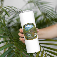 Vintage Great Smoky Mountains Skinny Tumbler Cherokee North Carolina Landscape